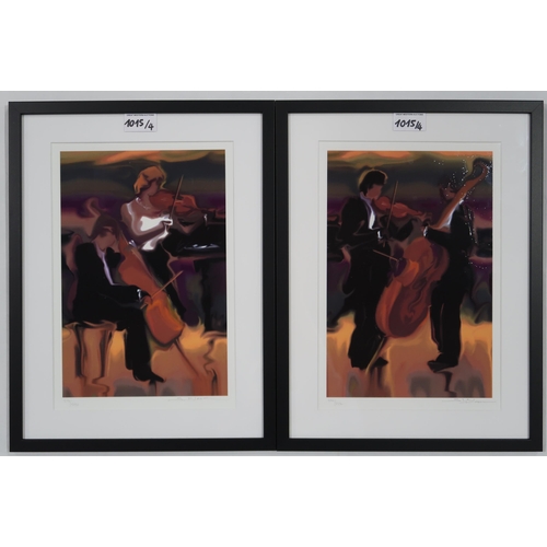 1015 - STEVE BLOOM (CONTEMPORARY b.1953)STRING SELECTIONPrint multiple, signed lower right, numbered 1188/2... 