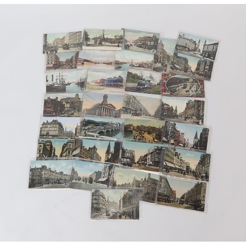 453 - A large quantity of late-20th century international tourist postcards, with some earlier examples of... 