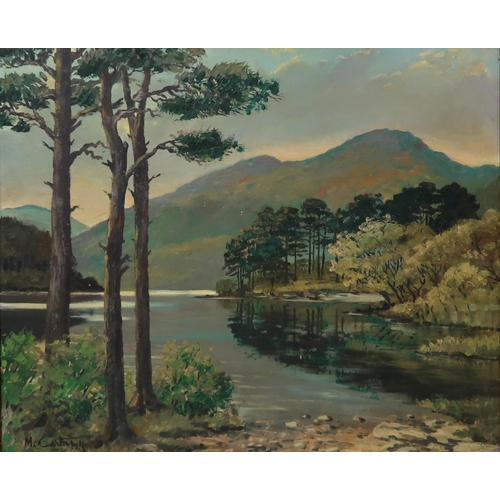 921 - WILLIAM MCCARTNEY (SCOTTISH)LOCH ECKOil on canvas, signed lower left, 49 x 59cm... 