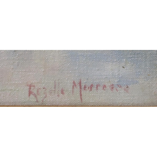 924 - ROZELLE MOROCCO (SCOTTISH 1926-2002)FLOWER PIECEOil on canvas, signed lower right, 50 x 39cmTitle in... 