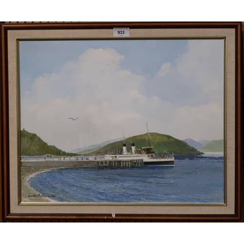 933 - IAN G ORCHARDSON FERRY STEAMEROil on board, signed, 40 x 50cm