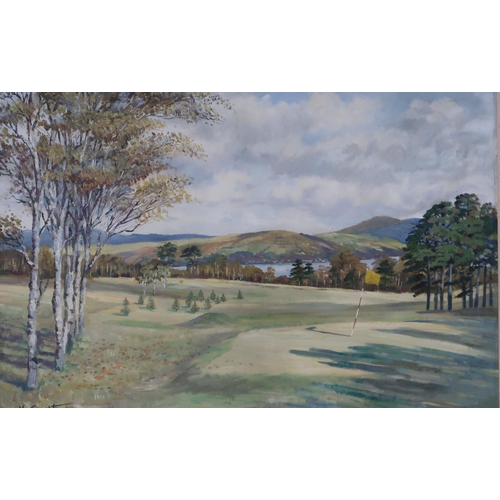 934 - MCCARTNEY GOLF COURSEOil on board, signed, 50 x 75cm