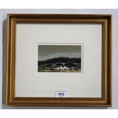 972 - GORDON HOPE WYLLIE R.S.W. (SCOTTISH 1930-2005)KINTYRE FARMGouache, signed lower left, dated (19)82, ... 