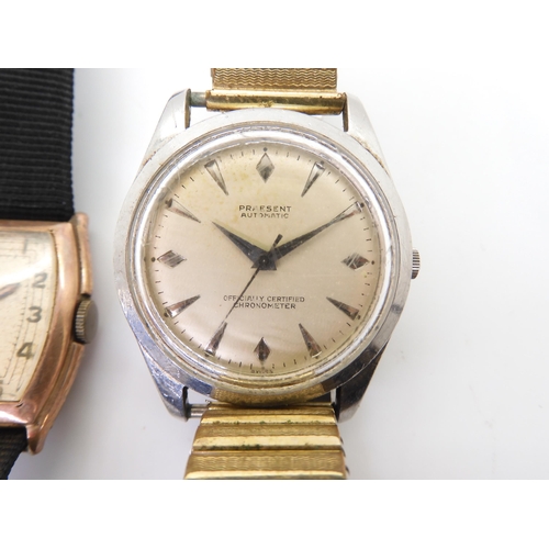 905 - A 9ct gold case Tudor ladies watch circa 1935, inscribed inside the case stamped 9ct, and a gents Pr... 