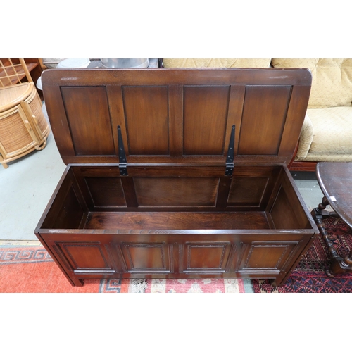 119 - A 20th century Ercol elm and beech blanket chest, 51cm high x 120cm wide x 47cm deep and an Ercol el... 