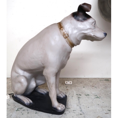 12 - A 20th century shops display of His Masters Voice dog and an early 20th century Roc Electro 550 gram... 