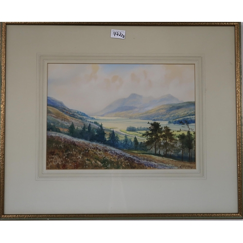 772 - GEROGE TREVOR BRIG O'DEE, INVERCAULDWatercolour, signed lower right, 24 x 35cmTitle inscribed t... 