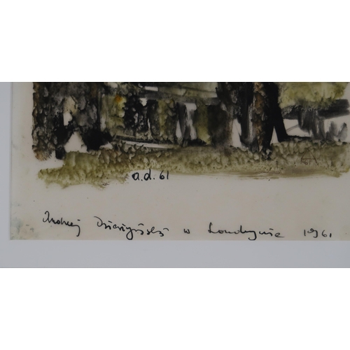 788 - ANDRZEJ-LESZER DRIERZYNSKIST PETER, ROMEOil on paper, signed lower right, dated 1961, 36 x 25cmTitle... 