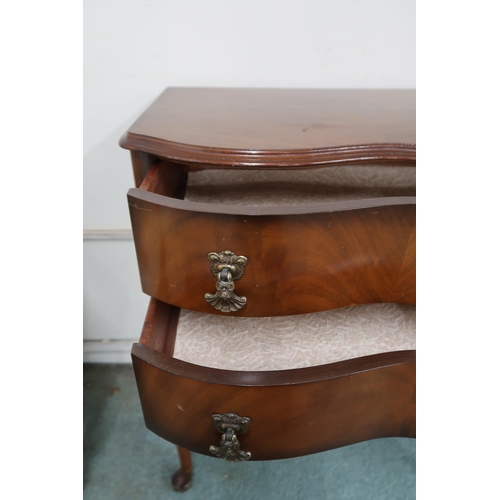 20 - A lot to include Victorian upholstered tub chair, two drawer occasional table and a mahogany baromet... 