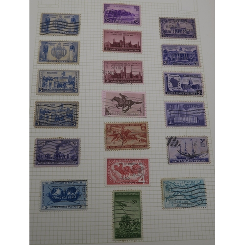 A stamp collection with The Durham Stamp Album with a good