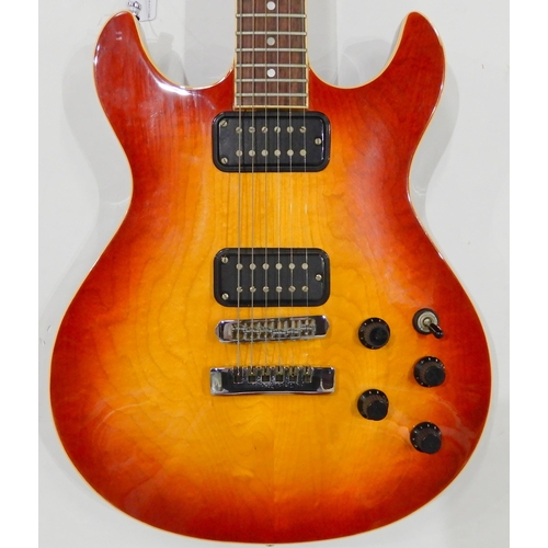 454 - Fender Esprit electric guitar Japan circa 1985 in cherry burst serial number 40300609 together with ... 