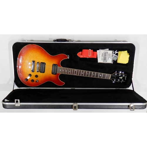 454 - Fender Esprit electric guitar Japan circa 1985 in cherry burst serial number 40300609 together with ... 