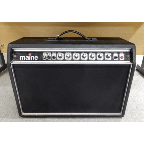 455 - Maine Electronics Ltd Model 808 twin speaker guitar amplifier