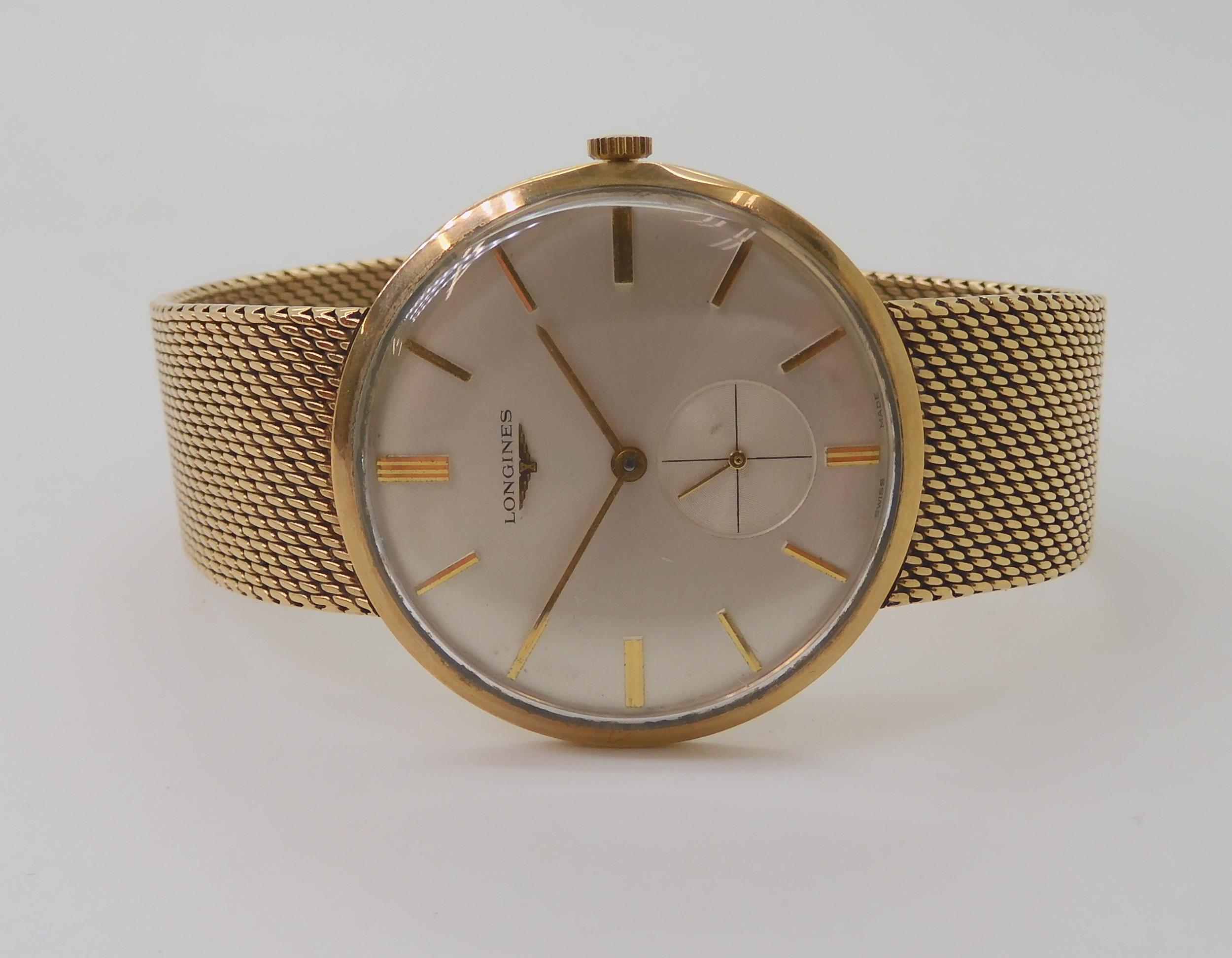 Longines 9ct 2025 gold watch