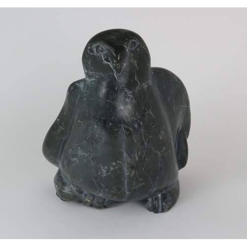 2953 - PAMALIRA KIGAIOWLSoapstone carving, inscribed indistinctly to base, 29cm (11.5