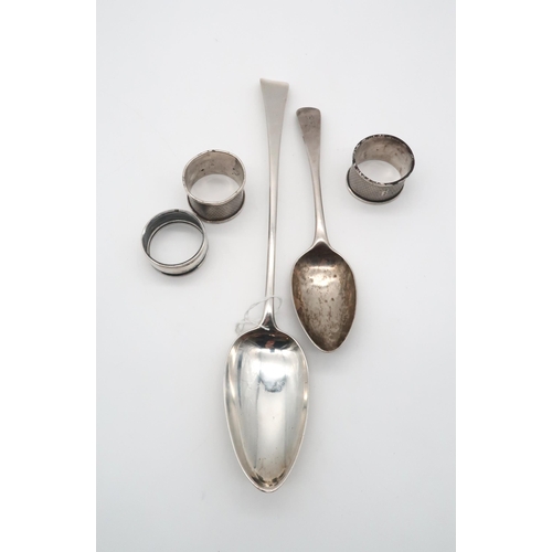 413 - A George III silver basting spoon, by Richard Crossley, London 1797, in the Old English pattern, a S... 