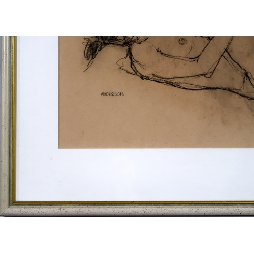 875 - ANNE ANDERSON (b. TRINIDAD)NUDEPencil on paper, signed lower left, 30 x 47cm... 