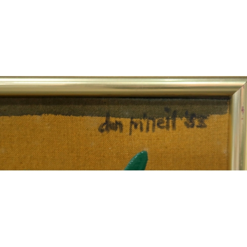 908 - DON MCNEIL (SCOTTISH b.1940)MEMORY OF JAPANMixed media, signed upper right, dated (19)83, 90 x 30cmT... 