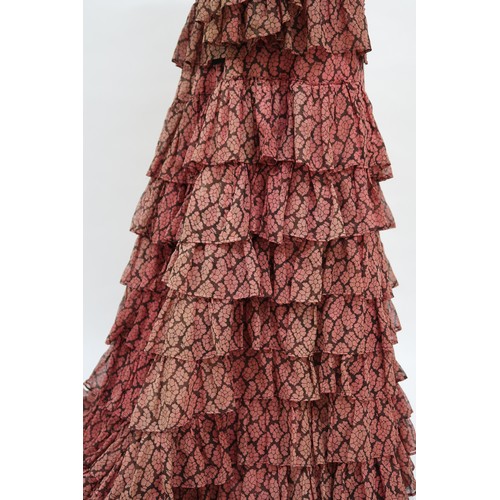 2910 - A CIRCA 1860 TO LATE-19TH DRESS BELONGING TO MISS CATHERINE 