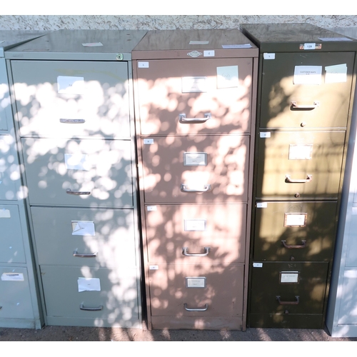 139 - A lot of three assorted steel filing cabinets (3)