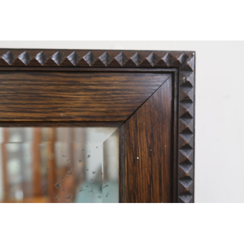 155 - A lot comprising Victorian oak framed wall mirror, another wall mirror and cast iron fender (3)