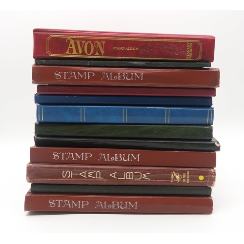 497 - STAMPS a collection of stamps in albums with mixed British, colonies to include Malta, Jamaica, Nata... 