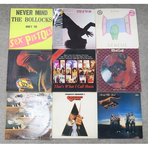 510 - VINYL RECORDS three boxes of vinyl LP rock and roll, pop records with The Shadows, Marvin Welch and ... 