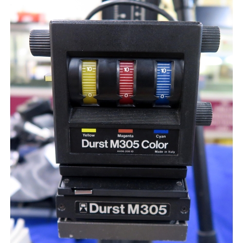 515 - PHOTOGRAPHY LAB EQUIPMENT with a Durst M305 Color enlarger, a Philips PCS 130 enlarger, JOBO Du... 