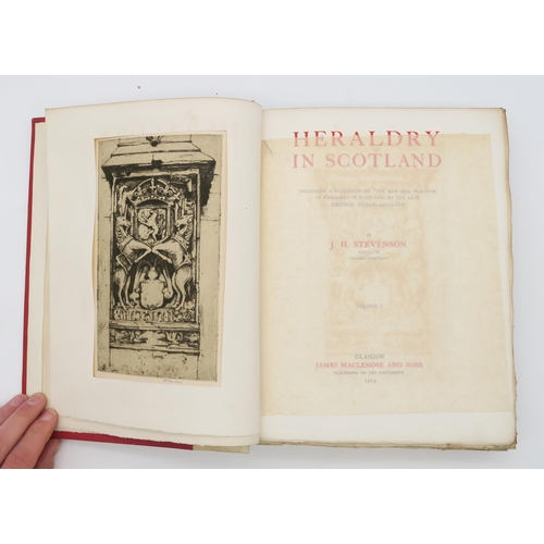 517 - Heraldry and Genealogy A collection of volumes to include Armorial Families by Arthur Charles Fox-Da... 