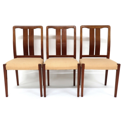 2118 - A MID 20TH CENTURY ROBERT HERITAGE FOR ARCHIE SHINE TEAK DINING SUITEcomprising six teak framed dini... 