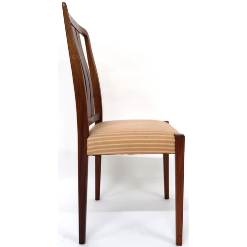 2118 - A MID 20TH CENTURY ROBERT HERITAGE FOR ARCHIE SHINE TEAK DINING SUITEcomprising six teak framed dini... 