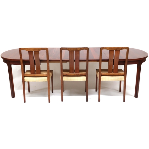 2118 - A MID 20TH CENTURY ROBERT HERITAGE FOR ARCHIE SHINE TEAK DINING SUITEcomprising six teak framed dini... 