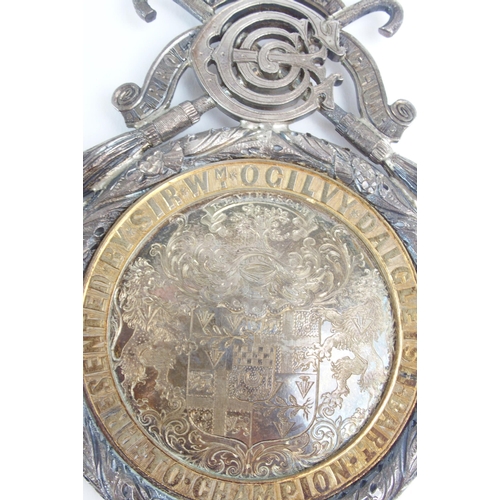 2465 - CURLING INTEREST;A silver and gilt presentation curling medal, by David McGregor & Co, Edinburgh... 