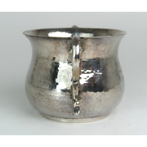 2473 - AN ARTS AND CRAFTS STYLE SILVER TWIN HANDLED SUGAR BOWLby James & William Deakin, London 1901, o... 