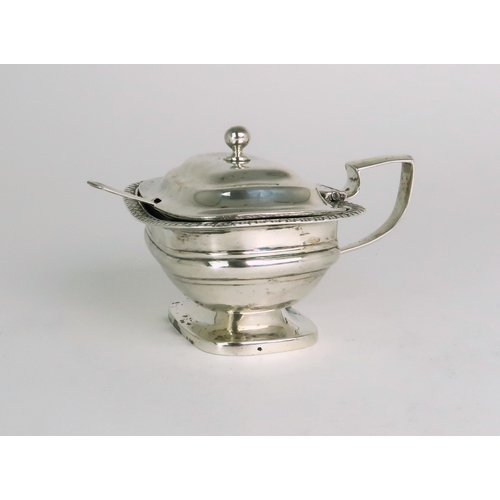 2492 - A GEORGE III SILVER MUSTARD POTby Solomon Hougham, Solomon Royes & John East Dix, London 1818, o... 