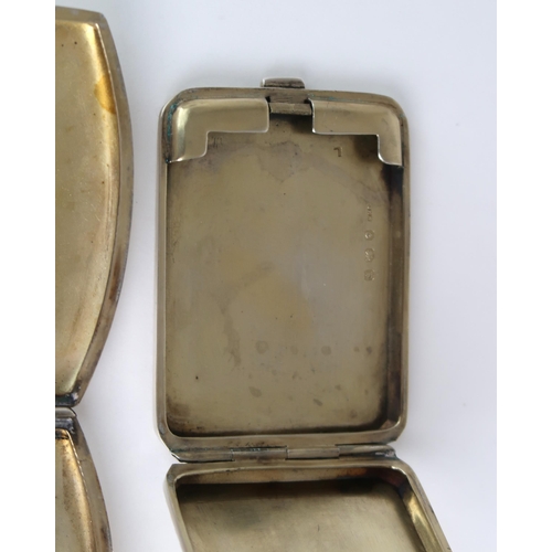 2494 - A GEORGE V SILVER CIGARETTE CASEby John Rose, Birmingham 1929, of shaped rectangular form, the body ... 