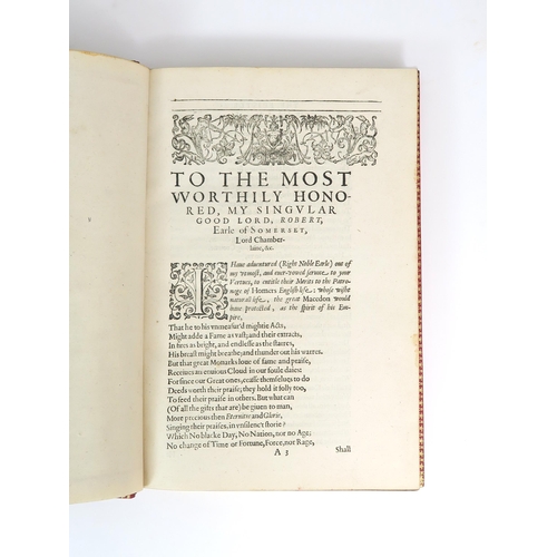 2591 - CHAPMAN, GEORGE (TRANS.)THE WHOLE WORKS OF HOMER; PRINCE OF POETS, IN HIS ILIADS, AND ODYSSESVolume ... 