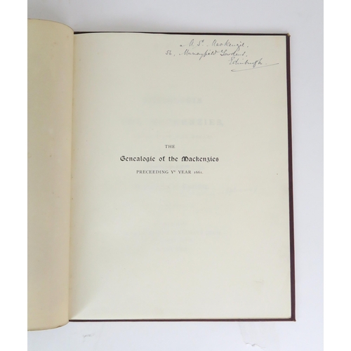 2596 - SCOTTISH HIGHLANDSThe Book of the Club of the True Highlanders - Leabhar Comunn nam Fior GhaelVolume... 