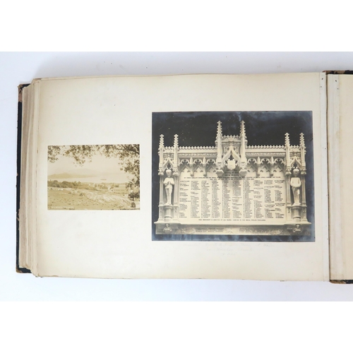 2597 - ROYAL WELCH FUSILIERS: A SUBSTANTIAL LATE-VICTORIAN PHOTOGRAPH ALBUMWell filled with a range of topo... 