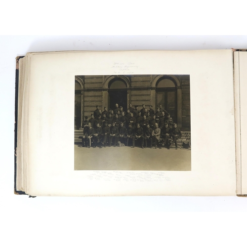 2597 - ROYAL WELCH FUSILIERS: A SUBSTANTIAL LATE-VICTORIAN PHOTOGRAPH ALBUMWell filled with a range of topo... 