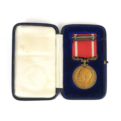 2615 - A GEORGE V BOARD OF TRADE SEA GALLANTRY MEDAL IN BRONZEThe edge engraved 