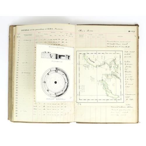 2622 - H.M.S CENTURION: A LOG BOOK KEPT BY MIDSHIPMAN St. ANDREW OLIVER St. JOHN, 1900-01During which time ... 