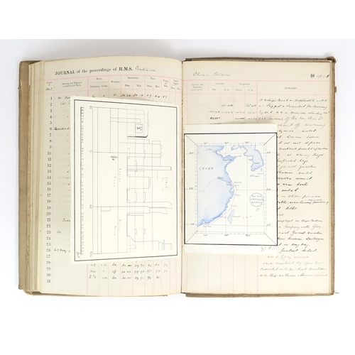 2622 - H.M.S CENTURION: A LOG BOOK KEPT BY MIDSHIPMAN St. ANDREW OLIVER St. JOHN, 1900-01During which time ... 