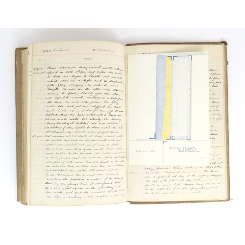 2622 - H.M.S CENTURION: A LOG BOOK KEPT BY MIDSHIPMAN St. ANDREW OLIVER St. JOHN, 1900-01During which time ... 