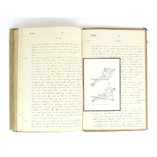 2622 - H.M.S CENTURION: A LOG BOOK KEPT BY MIDSHIPMAN St. ANDREW OLIVER St. JOHN, 1900-01During which time ... 