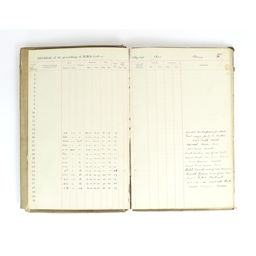 2622 - H.M.S CENTURION: A LOG BOOK KEPT BY MIDSHIPMAN St. ANDREW OLIVER St. JOHN, 1900-01During which time ... 