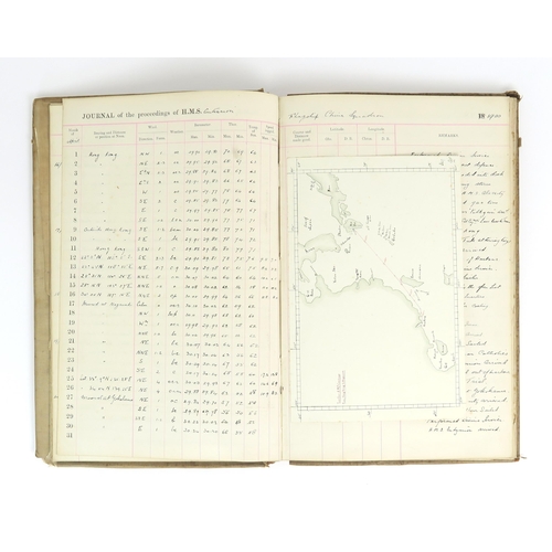 2622 - H.M.S CENTURION: A LOG BOOK KEPT BY MIDSHIPMAN St. ANDREW OLIVER St. JOHN, 1900-01During which time ... 