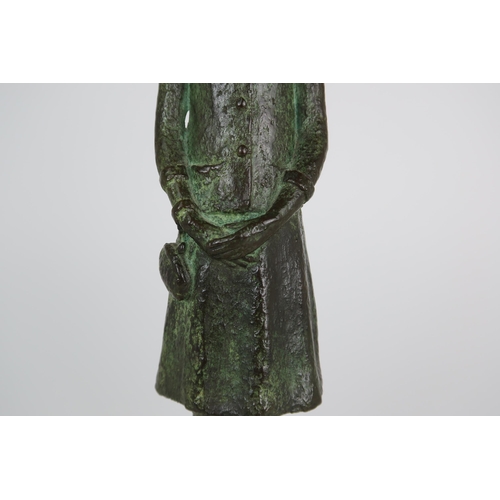 2936 - GWYNNETH COBDEN HOLT RBS (BRITISH 1909-1995)CHRISTOBELLE ON SUNDAY Bronze, with green patina, 33cm (... 