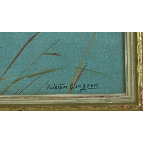 2971 - RALSTON GUDGEON RSW (SCOTTISH 1910-1984)MALLARD RISINGWatercolour and bodycolour, signed lower right... 