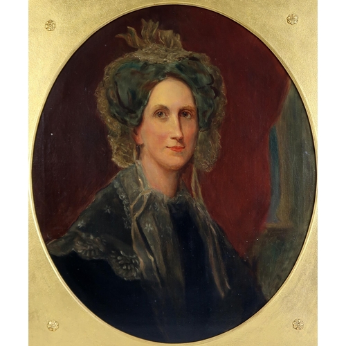 2996 - AMERICAN SCHOOL (19TH CENTURY)CHARLOTTE HODGES (1878-1873) WIFE OF GOVERNOR MARCUS MORTON OF MASSACH... 